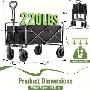 Heavy Duty Folding Wagon Cart